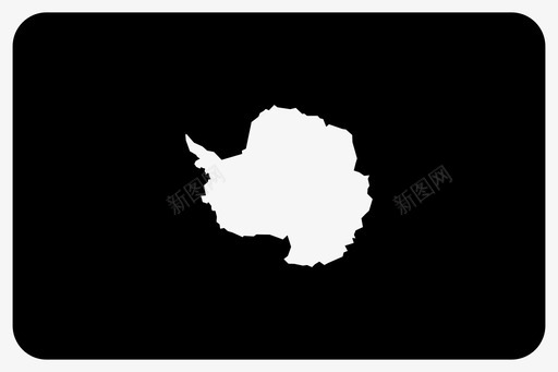 南极洲大陆旗帜图标svg_新图网 https://ixintu.com 世界圆形矩形旗雕文 南极洲 大陆 旗帜 条约