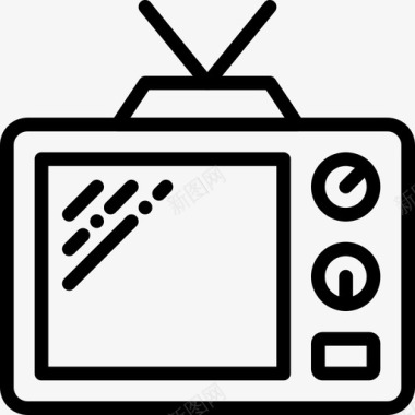 电视通讯媒体图标图标