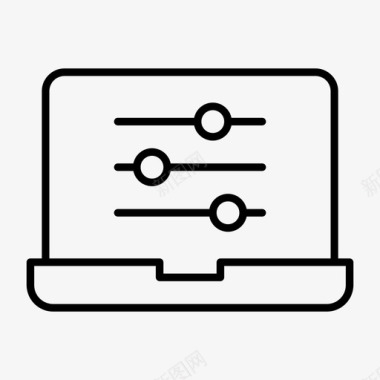 笔记本设置调整配置图标图标