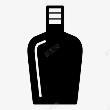 威士忌瓶酒饮料图标图标