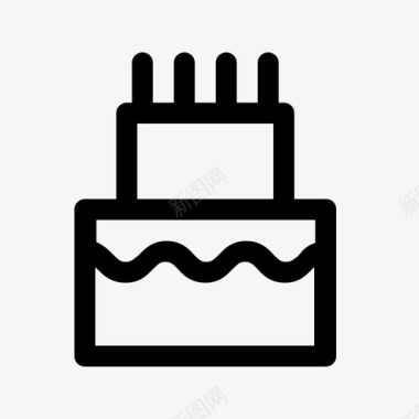 婚礼蛋糕甜点食品图标图标