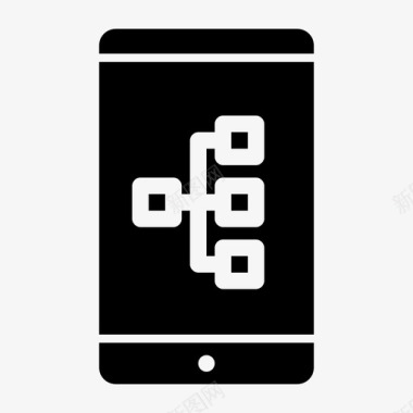 智能手机工作流程图表层次结构图标图标