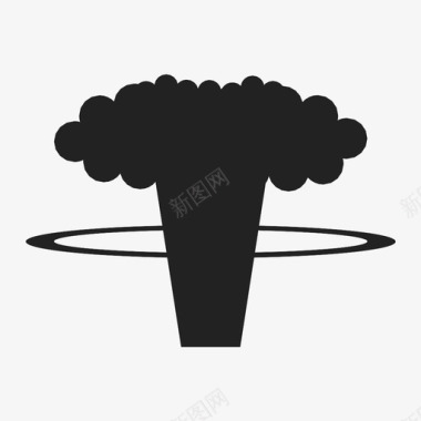核爆炸原子弹原子弹爆炸图标图标
