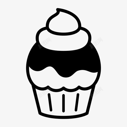 巧克力酱蛋糕烘焙糖霜图标svg_新图网 https://ixintu.com 巧克力酱蛋糕 烘焙 糖霜 蛋糕