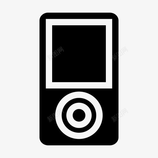 ipod电子设备mp3图标svg_新图网 https://ixintu.com ipod mp3 mp3播放器 电子设备 音乐 音乐设备