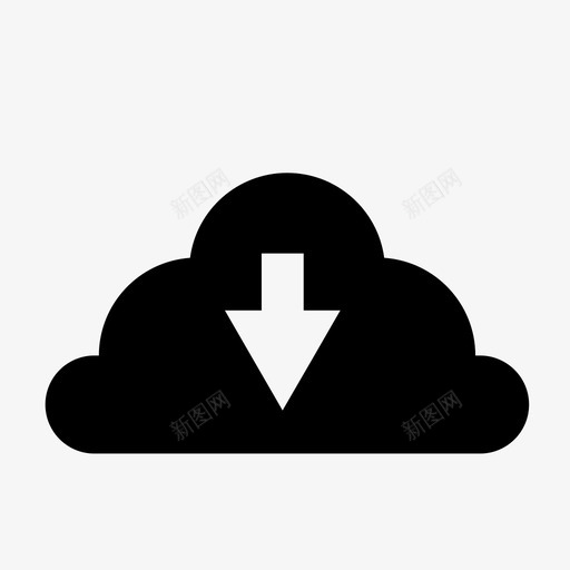 云dropboxicloud图标svg_新图网 https://ixintu.com dropbox icloud 云下载 存储 正负极