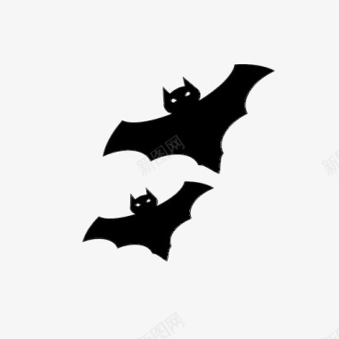 万圣节蝙蝠冷酷图标图标