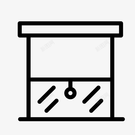 窗户百叶窗窗扇图标svg_新图网 https://ixintu.com 家用 百叶窗 窗帘 窗户 窗扇