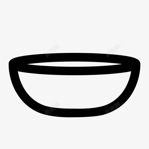 碗饭碗容器图标svg_新图网 https://ixintu.com 容器 汤碗 碗 食物 饭碗