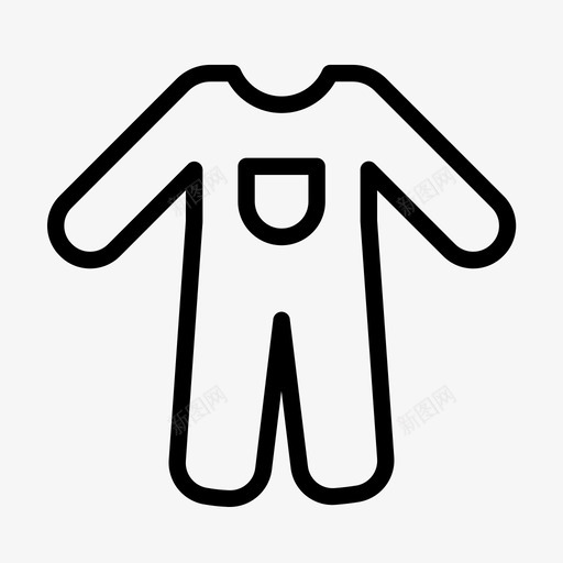 爬虫衣服连体衣图标svg_新图网 https://ixintu.com 爬虫 衣服 连体衣