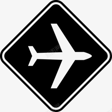机场路标飞机航站楼图标图标