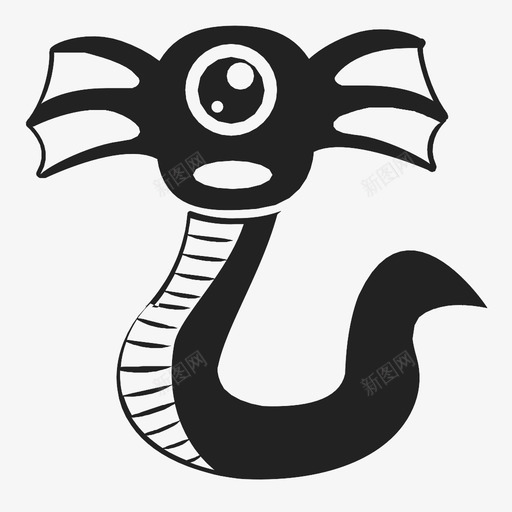 海怪人物生物图标svg_新图网 https://ixintu.com 人物 海怪 生物 蛇