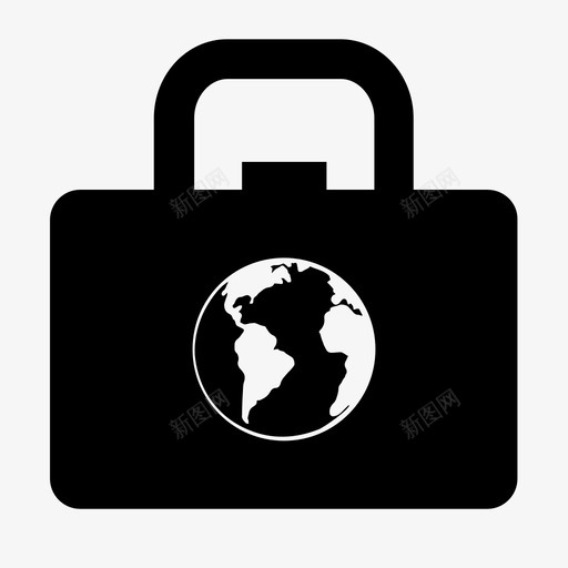 手提箱机场随身携带图标svg_新图网 https://ixintu.com 手提箱 旅行 机场 背包 行李 行李袋 随身携带