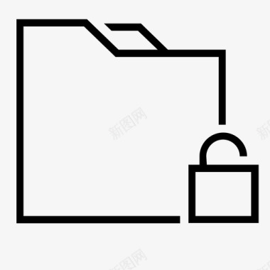 锁定文件夹机密文件图标图标