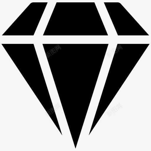 钻石宝石用户界面图标集合svg_新图网 https://ixintu.com 宝石 用户界面图标集合 钻石