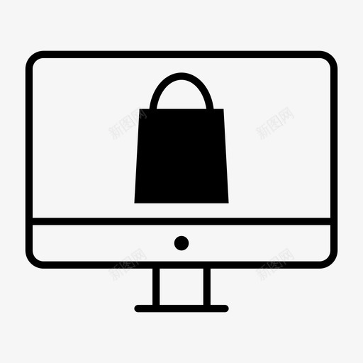 监控购物袋电子商务在线商店图标svg_新图网 https://ixintu.com 交易 在线商店 电子商务 监控购物袋 购物 购物者 购物袋