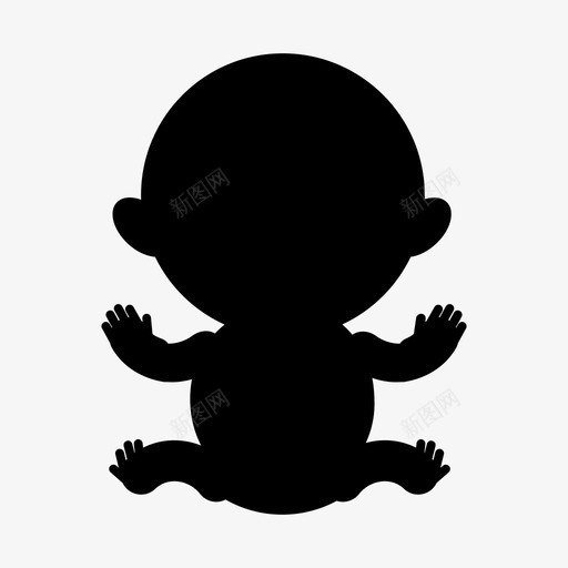 婴儿哺乳婴儿身体图标svg_新图网 https://ixintu.com 哺乳 婴儿 婴儿身体