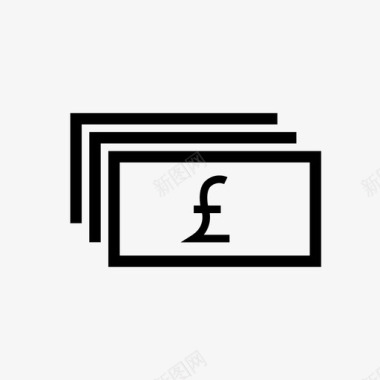 英镑捆绑英国货币英镑图标图标