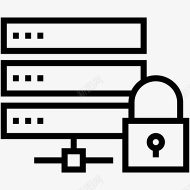 服务器安全数据保护网络安全图标图标