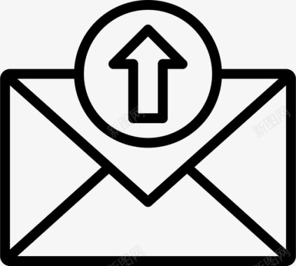 发送电子邮件电子商务电子邮件图标图标