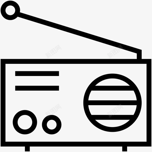 收音机旧收音机收音机天线图标svg_新图网 https://ixintu.com 变速器 多媒体线路图标c 收音机 收音机天线 旧收音机
