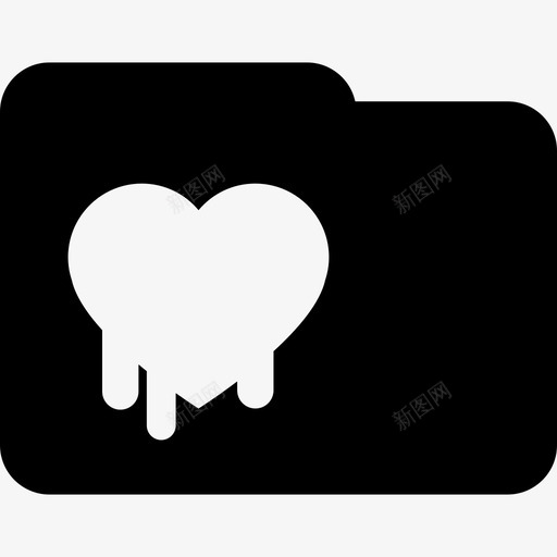 有心脏标志的文件夹安全安全系统图标svg_新图网 https://ixintu.com 安全 安全系统 有心脏标志的文件夹
