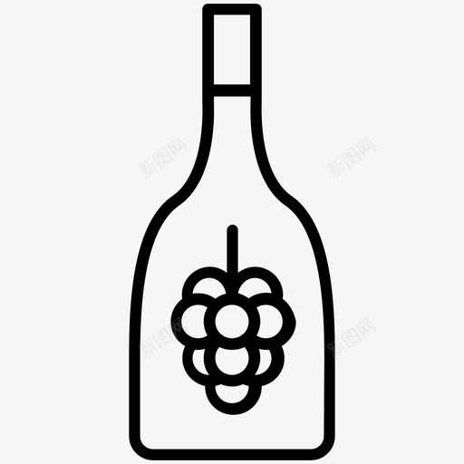 一瓶葡萄酒葡萄坛子图标svg_新图网 https://ixintu.com 一瓶葡萄酒 坛子 美味的葡萄酒 葡萄 葡萄酒