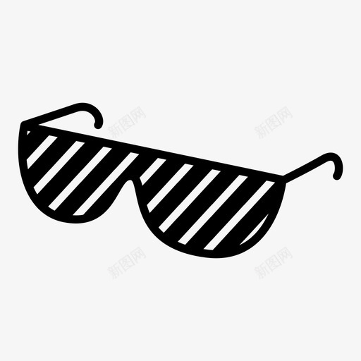 太阳镜墨镜遮阳板图标svg_新图网 https://ixintu.com 墨镜 夏季 太阳镜 眼镜 遮阳板