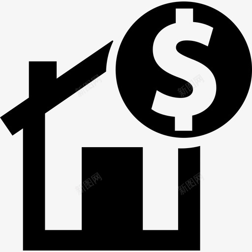 房子里有钱的象征财务状况装满了图标svg_新图网 https://ixintu.com 房子里有钱的象征 装满了 财务状况