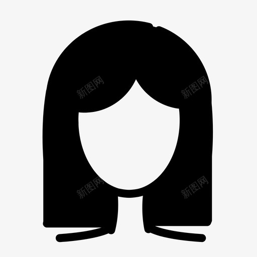 头发涂鸦女孩人物图标svg_新图网 https://ixintu.com 人物 发型涂鸦版本2 头发涂鸦 女人 女孩 风格