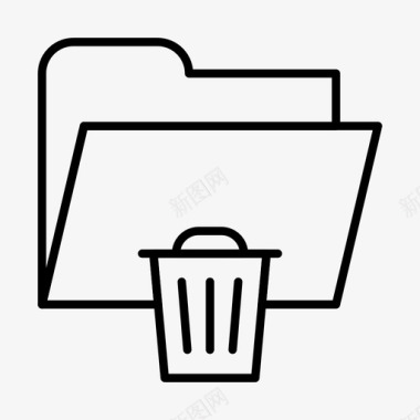 垃圾箱文件夹文档文件图标图标