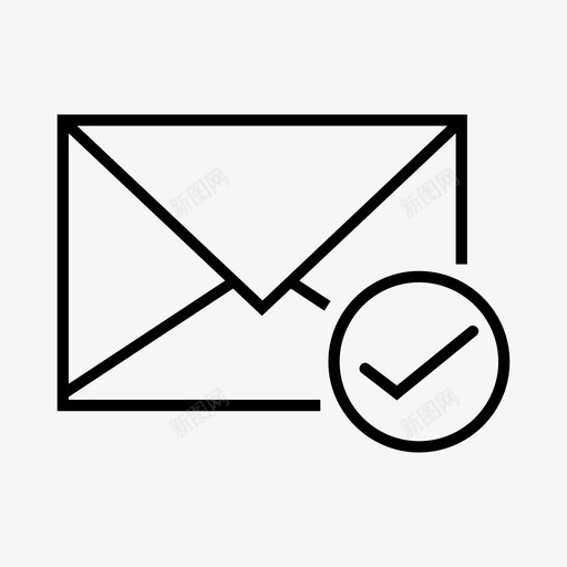 信封检查电子邮件标记图标svg_新图网 https://ixintu.com 信封检查 标记 电子邮件