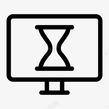加载监视器计算机屏幕监视器dekstop图标图标