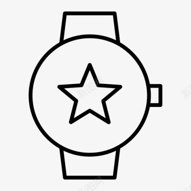 最爱的智能手表苹果智能手表时钟图标图标
