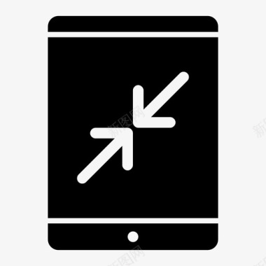 tablet最小化箭头控件收缩图标图标