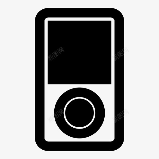 ipod电子设备mp3图标svg_新图网 https://ixintu.com ipod mp3 mp3播放器 电子设备 音乐 音乐设备