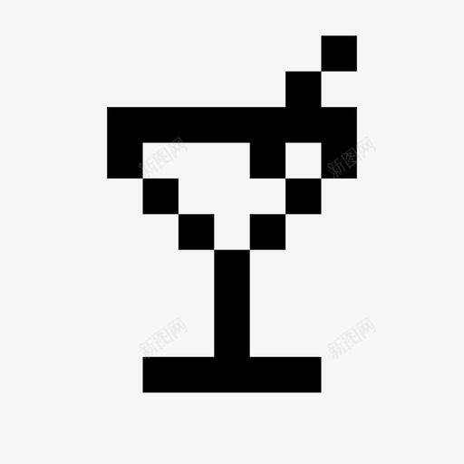 pixel鸡尾酒杯酒精饮料图标svg_新图网 https://ixintu.com pixel图标集 pixel鸡尾酒杯 酒精 饮料 马提尼