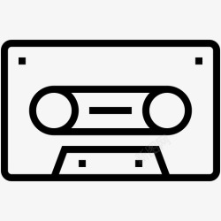 录音带ICOn盒式磁带录音带小型盒式磁带图标高清图片