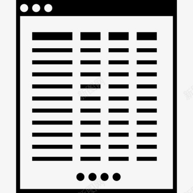 数据表网格电子表格图标图标