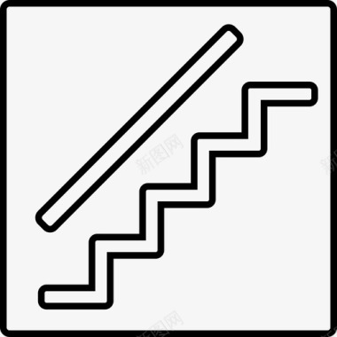 楼梯台阶楼上图标图标