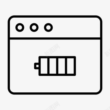 浏览器电池电池电量电池状态图标图标