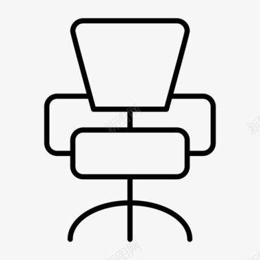 办公椅老板坐椅图标图标
