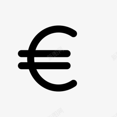 欧元符号现金货币图标图标