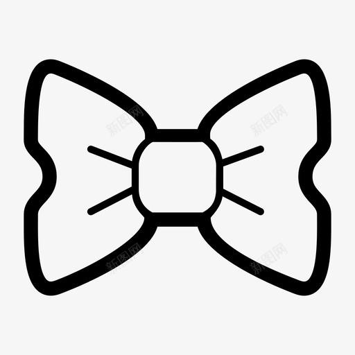 领结绅士领带图标svg_新图网 https://ixintu.com 服装配件 绅士 领带 领结