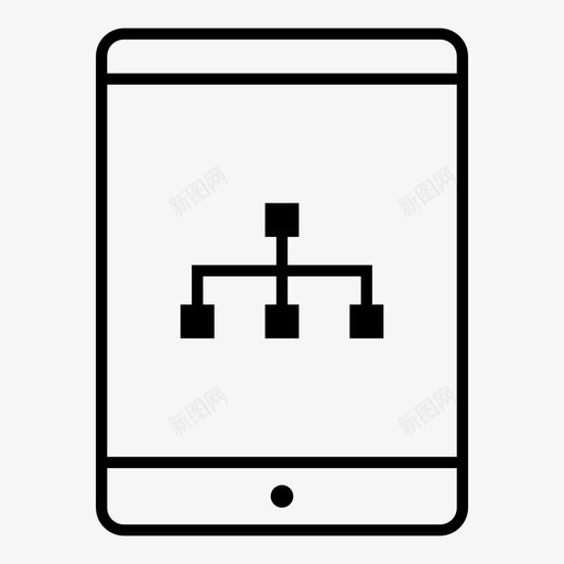 tablet图业务连接图标svg_新图网 https://ixintu.com tablet图 业务 团队 层次结构 流程图 组织 连接