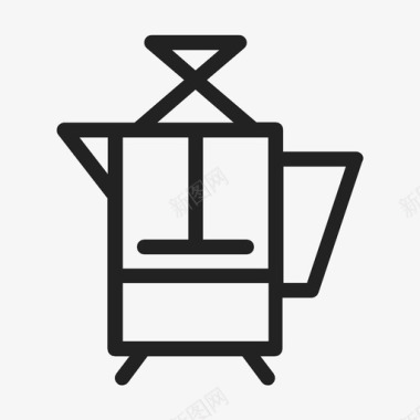 法式咖啡机咖啡机法式压榨机图标图标