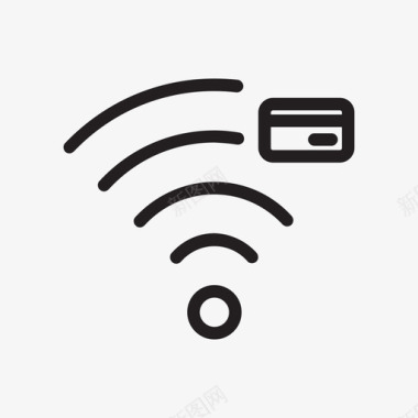 wifi卡支付连接无线图标图标