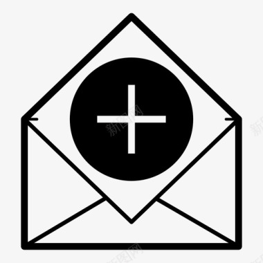 邮件创建添加电子邮件图标图标