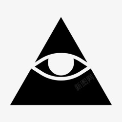 光明会普罗维登斯之眼光明会之眼金字塔之眼图标高清图片