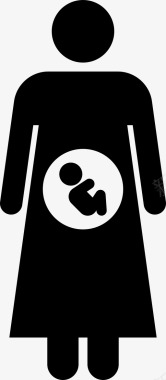 怀孕婴儿母亲图标图标